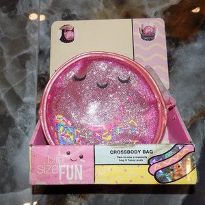 Bite Size Fun Sprinkle Donut Crossbody Bag Two-in-one Bag & Fanny Pack